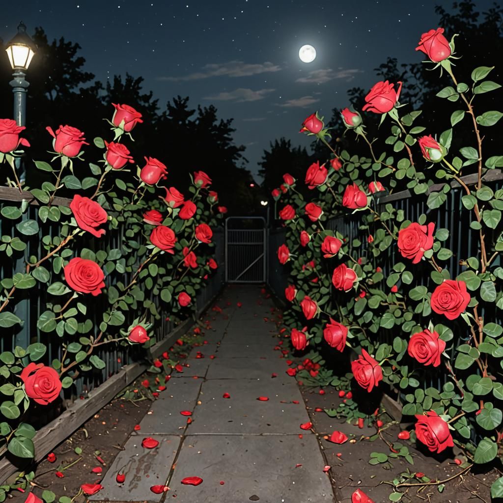 red roses plants.