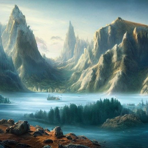 Detailed Matte Painting in 8K Resolution