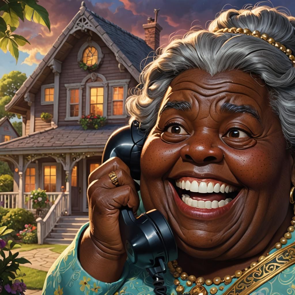 Pixar Style Cartoon: Woman's Funny Prank Call