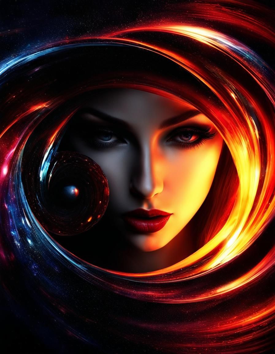 Surreal Liquified Sweethearts in Abstract Style