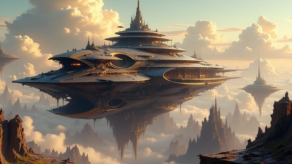 Futuristic Exoplanet Terraforming Machines in 3D