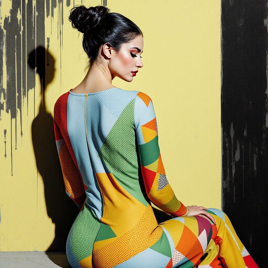 Pop Art Renaissance Fusion: Dazzling Light and Bold Color