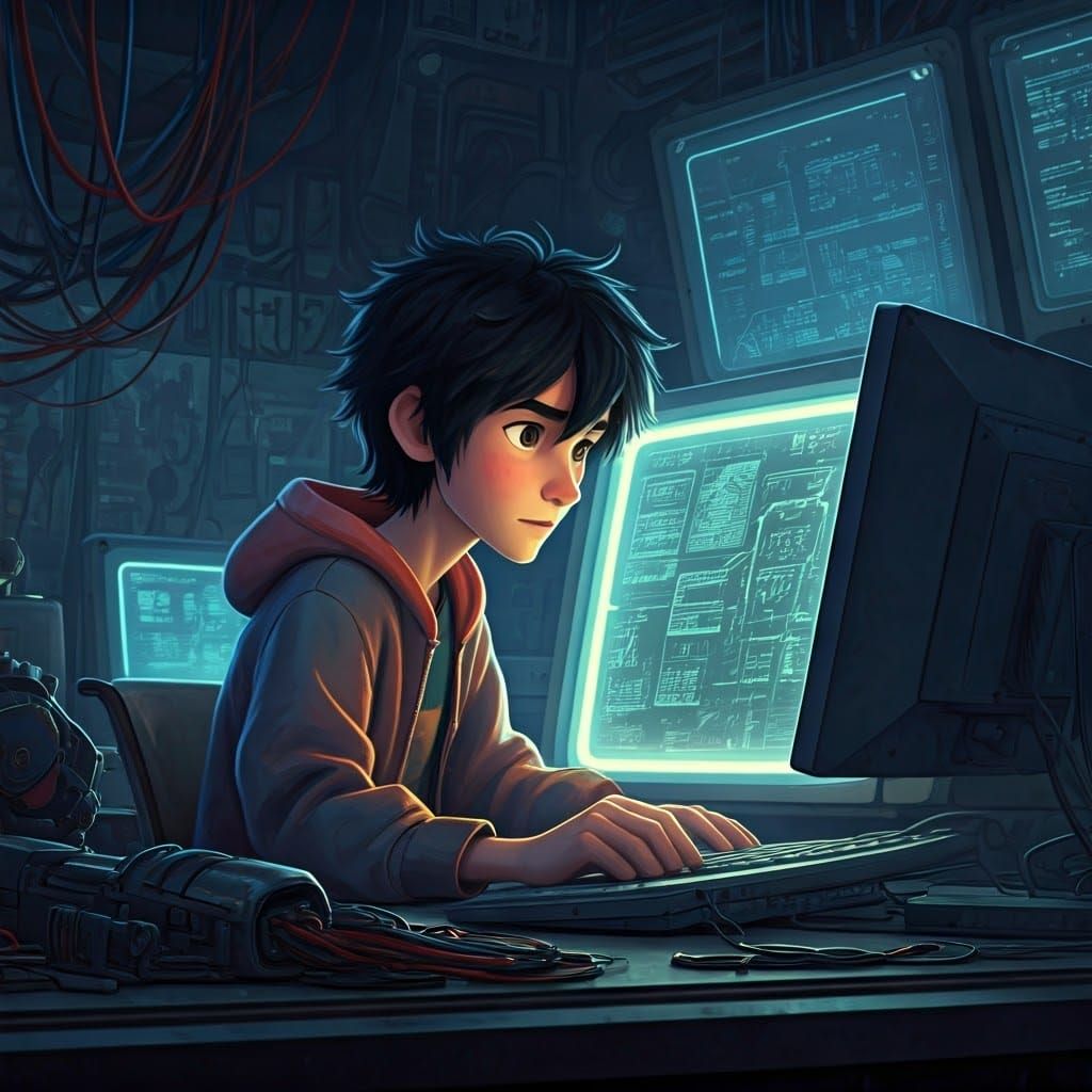 Hiro Hamada's High-Tech Lab, Comic Book Style