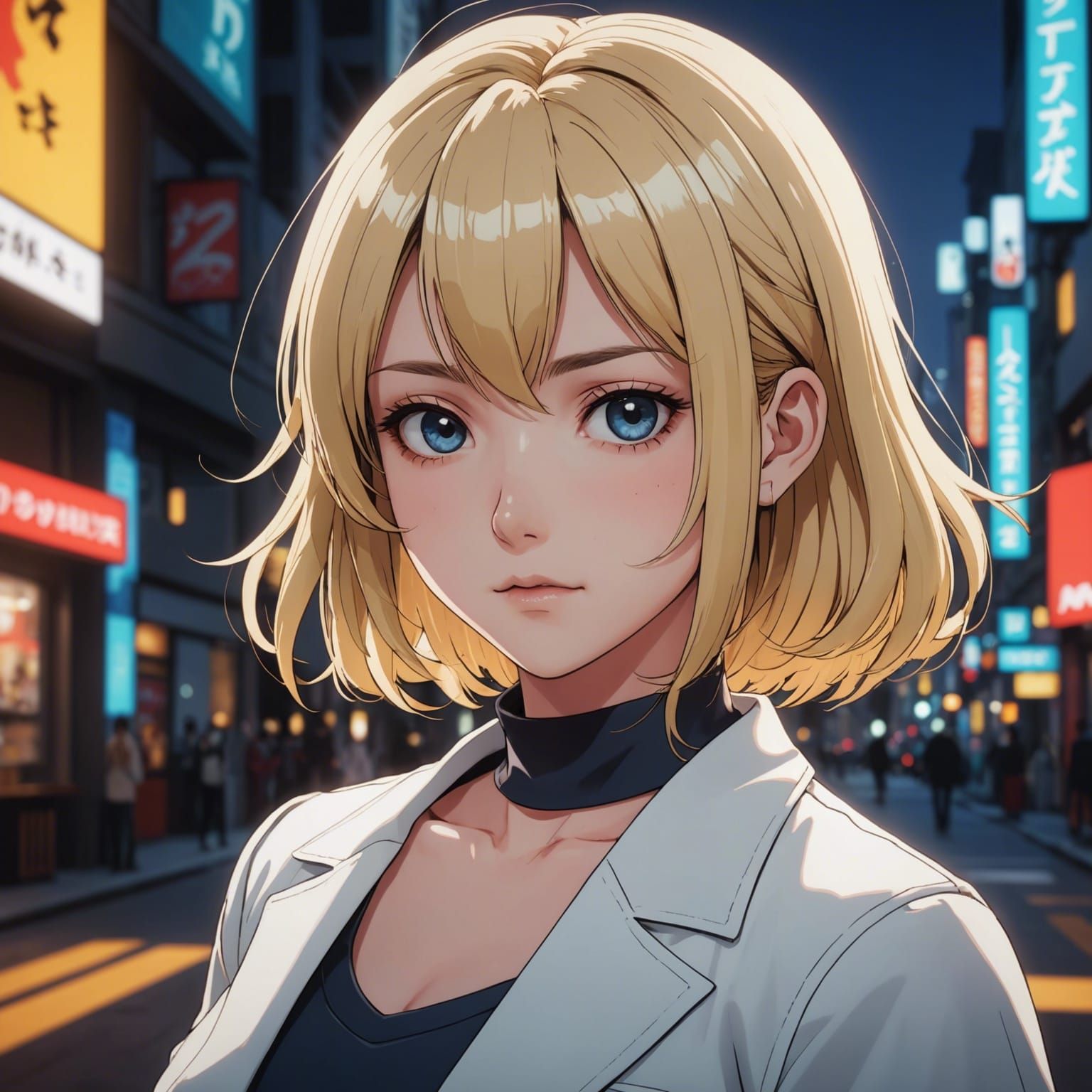 Pure Vanilla Anime Manga Scan in Cel-Shaded Style