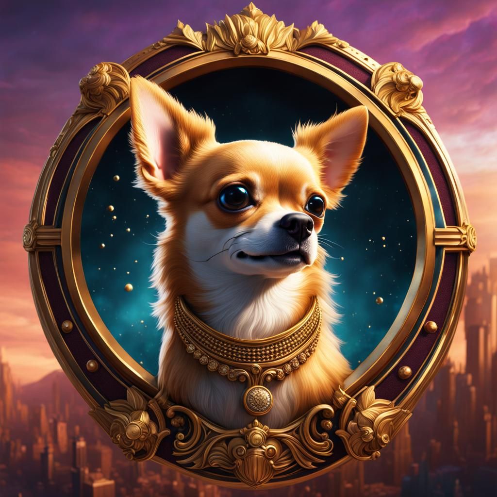 Chihuahua Logo in Metro-Goldwyn-Mayer Style