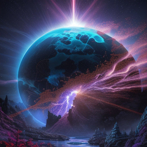 Surreal Iced Volcano Scene in Studio Ghibli Style