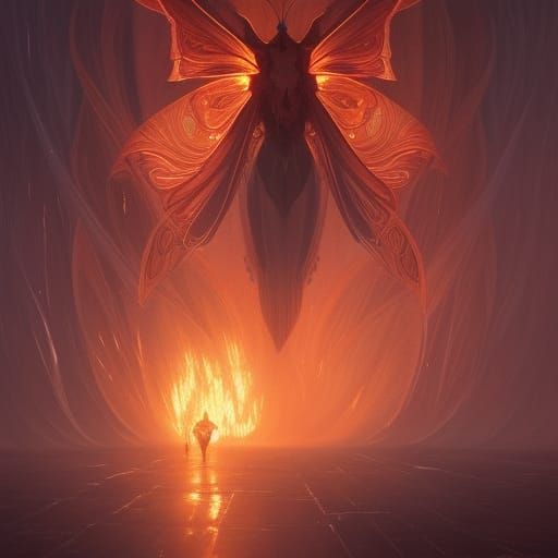 Moth Into Flame: Dark Fantasy Concept Art