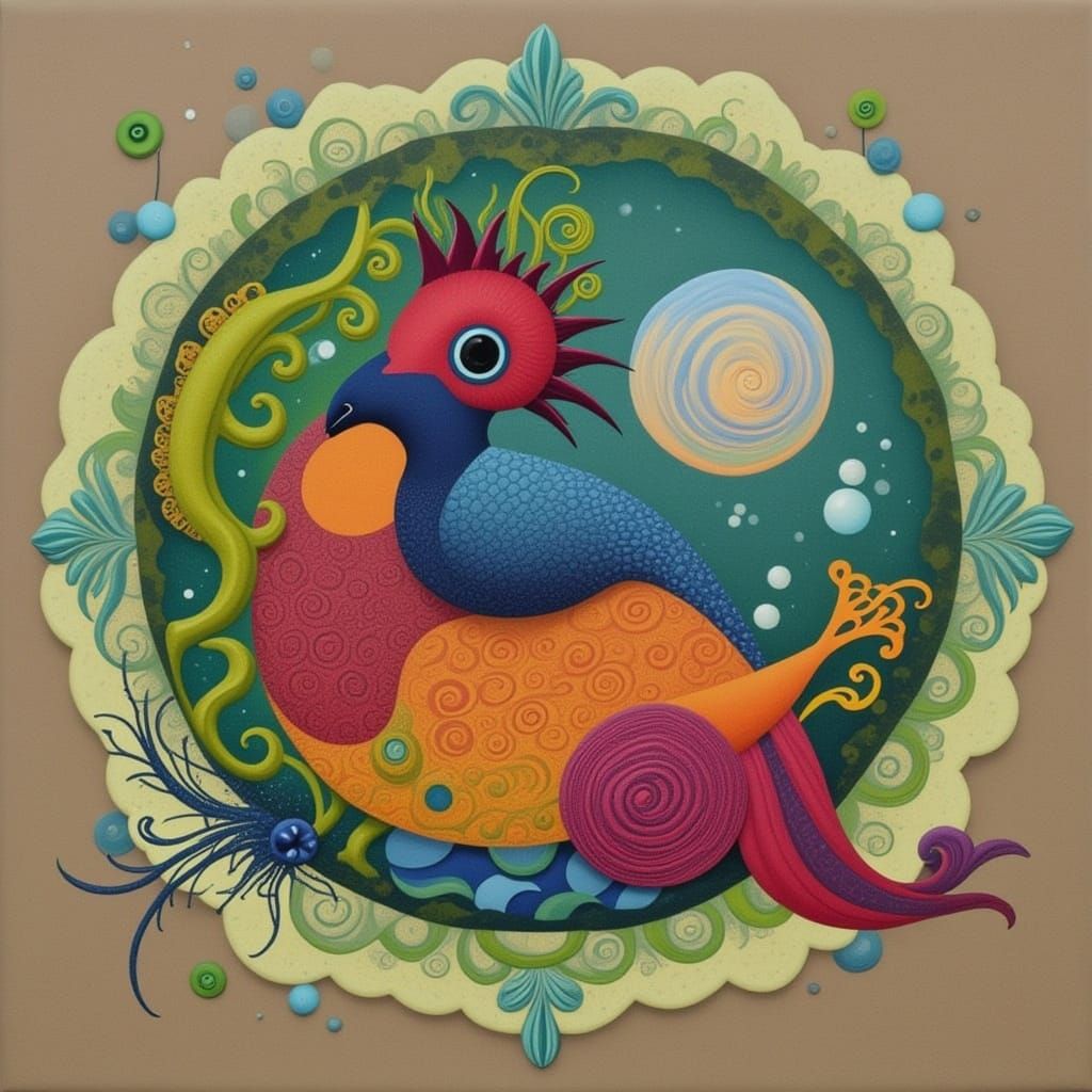 Colorful Abstract Quilt Pattern Design