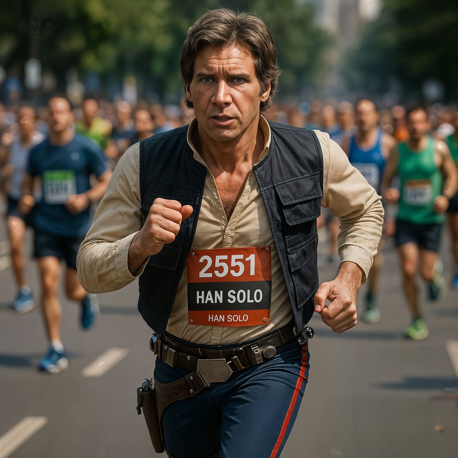 Han Solo Runs a Marathon in CGI