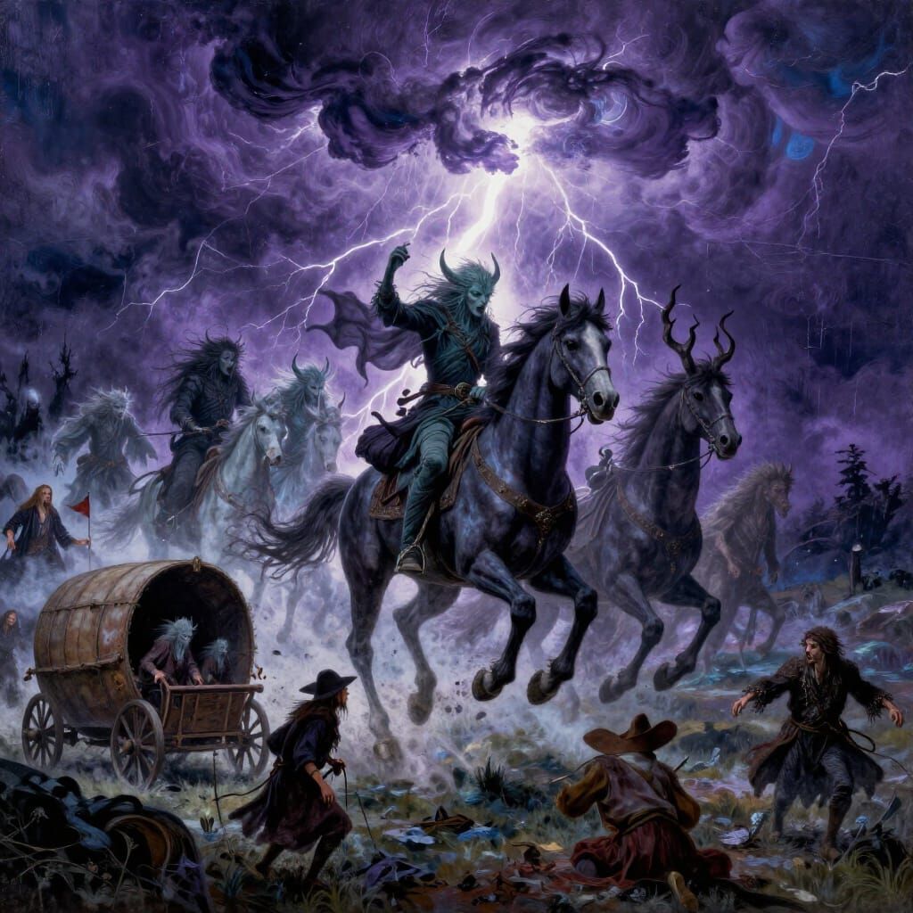 The Wild Hunt Rides Through a Storm