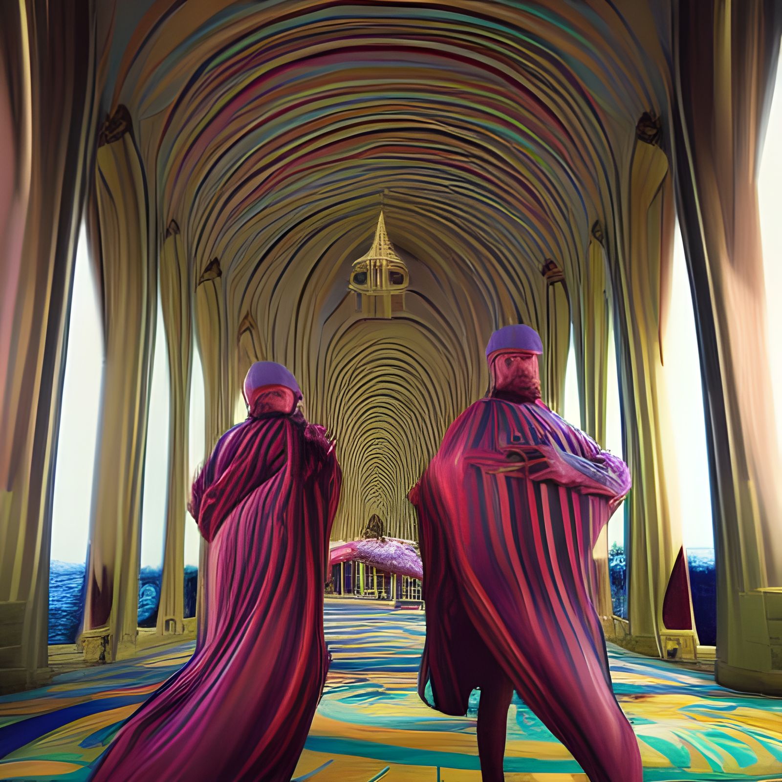 Stratospheric Spires: An Abstract Dreamscape in Vivid Color