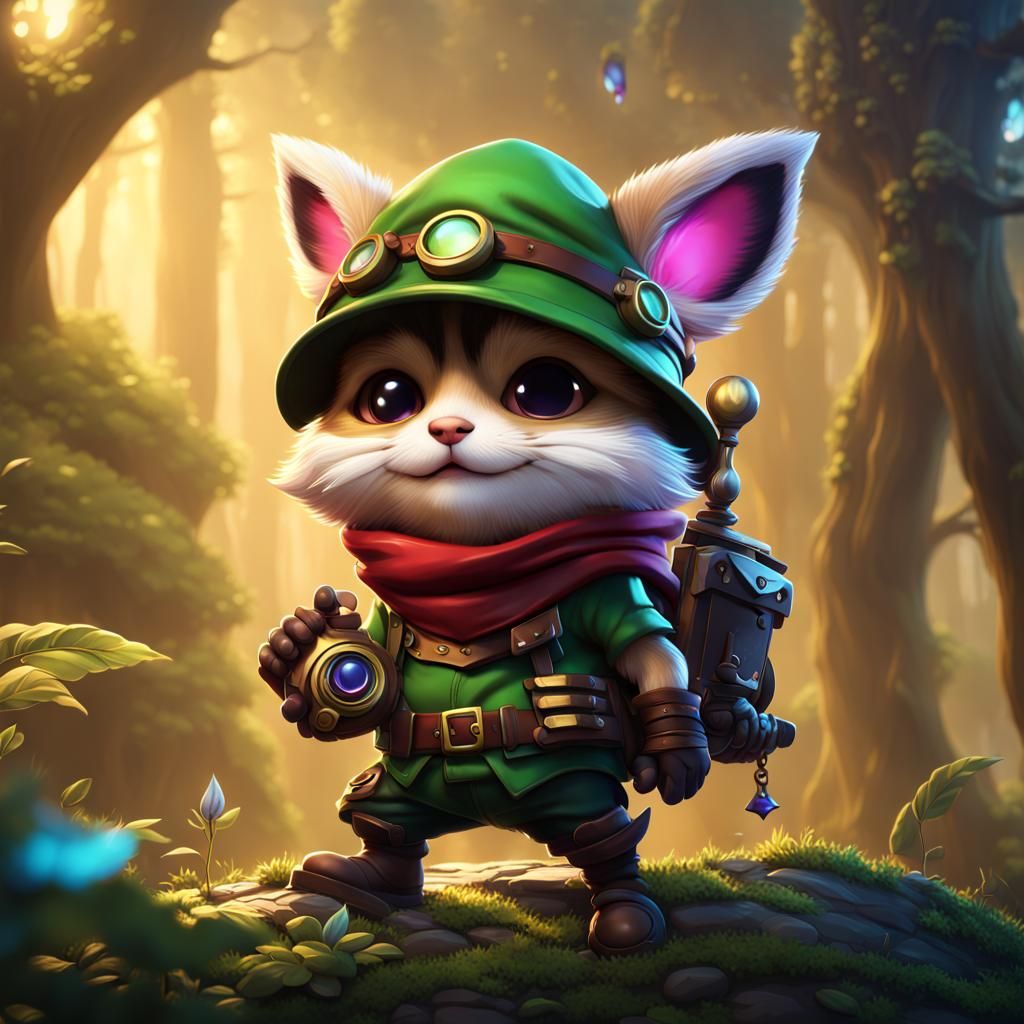 Teemo from League of Legends: Detailed Fantasy Art