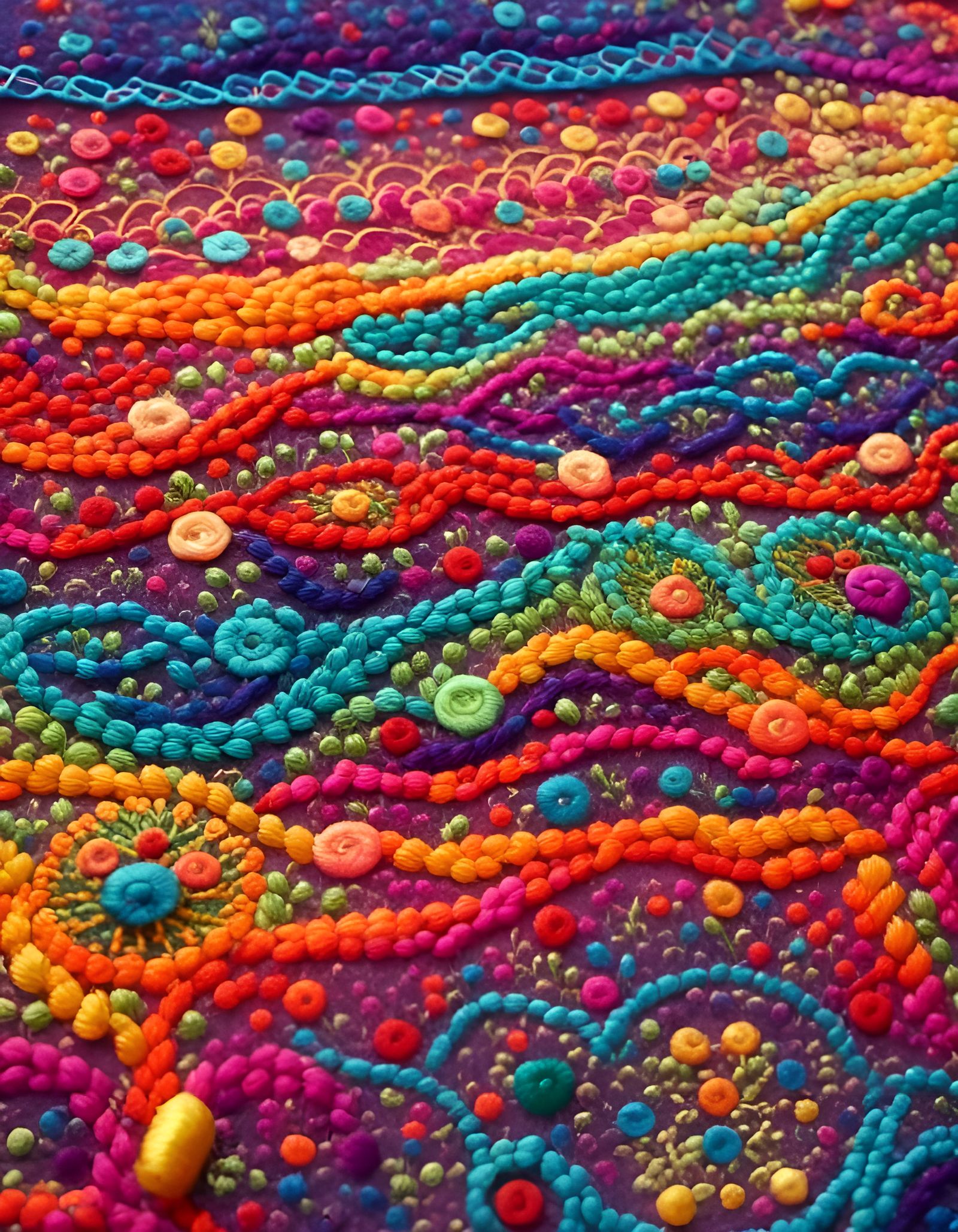 Detailed Embroidery Art