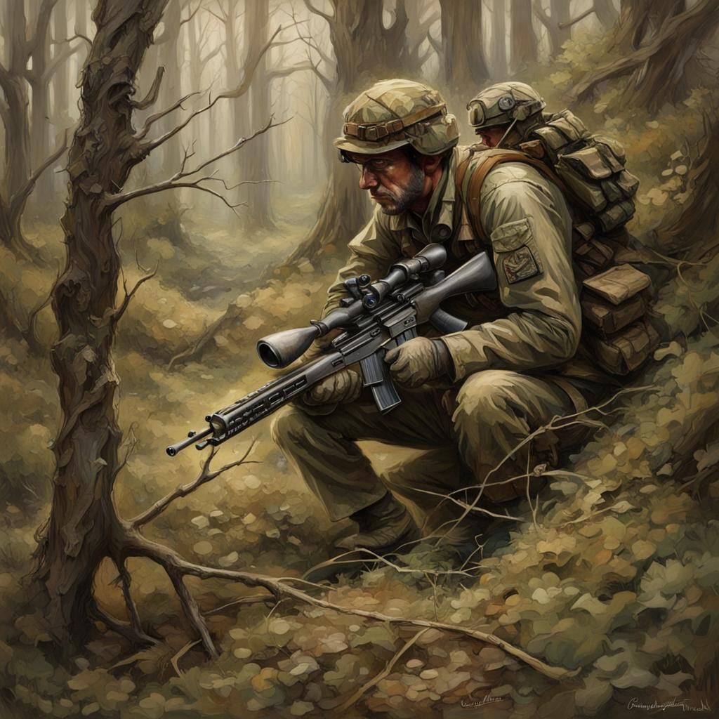 Hidden Sniper in Wartime, Blended and Undetectable