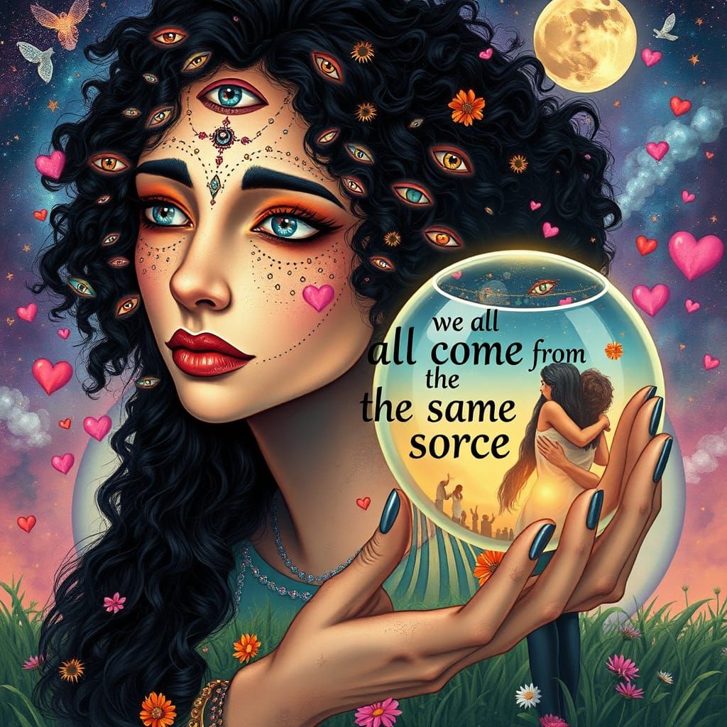 Gypsy Psychic in Cosmic Celebration of Universal Love
