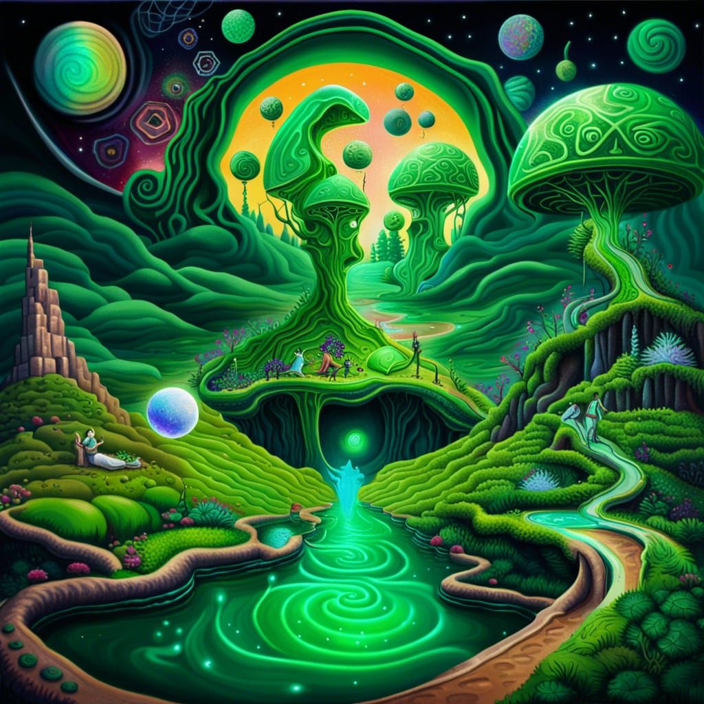 Boston Celtics in Wonderland: Holographic Astral Illustratio...