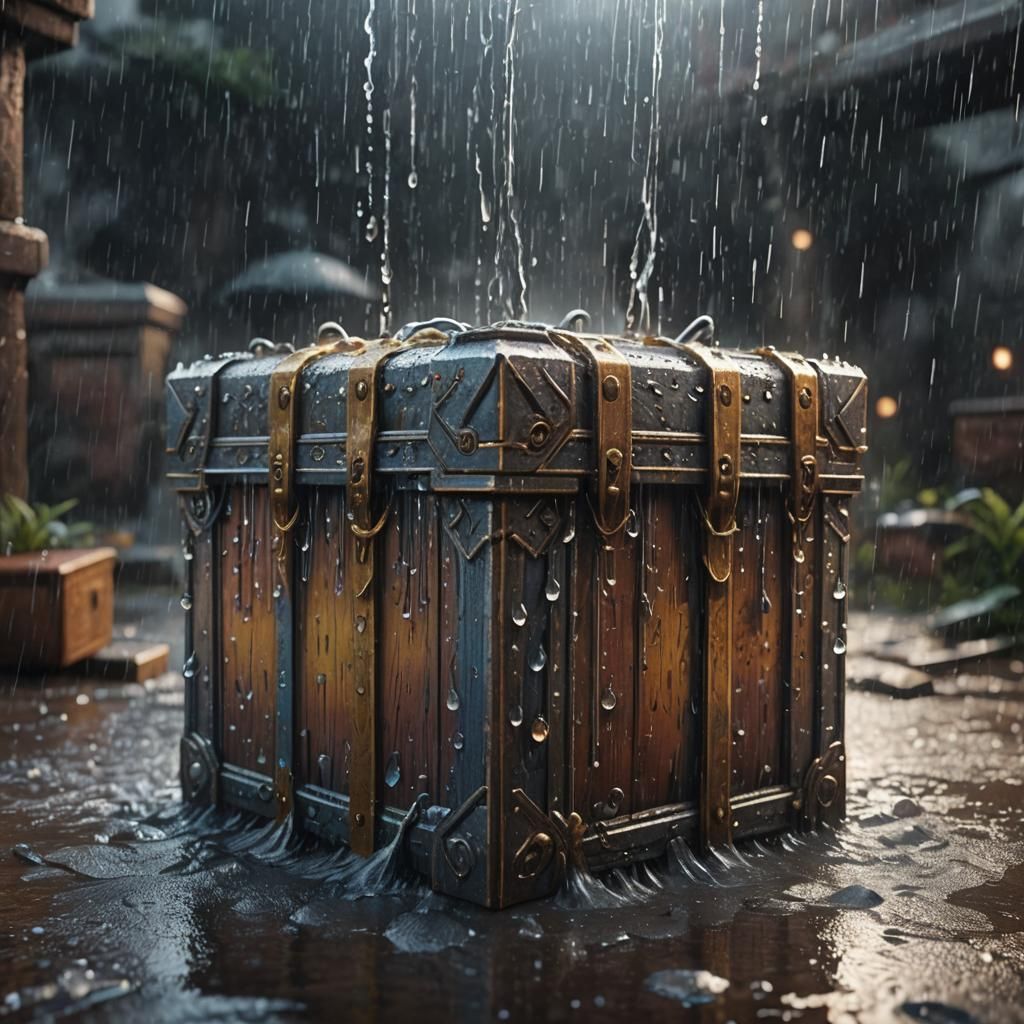 Fantastical Box of Rain: Detailed Matte Painting