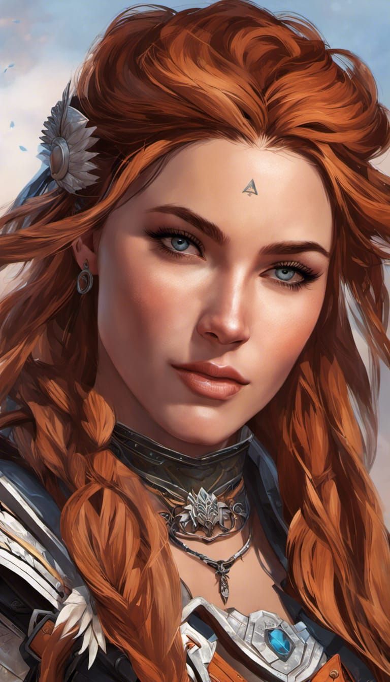 Aloy of Horizon Zero Dawn Portrait