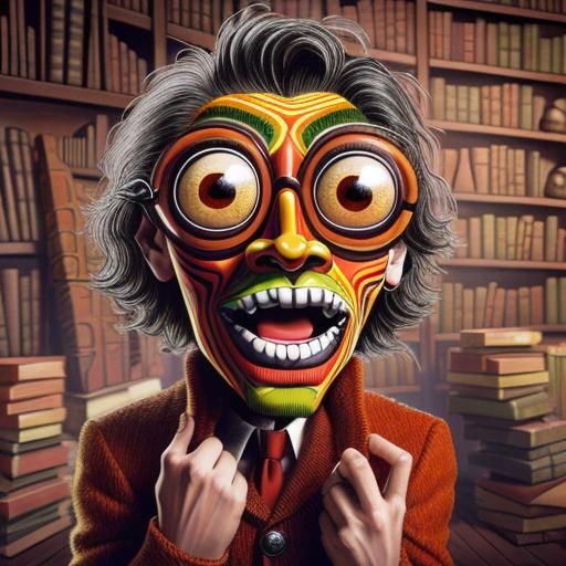 Colorful Surrealist Abstract: A Tangible Object