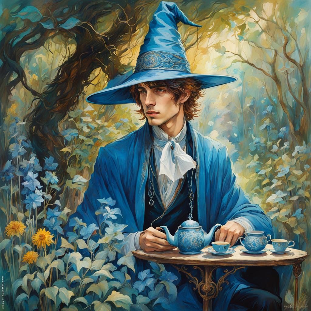 Witch Guy Adric in His Garden