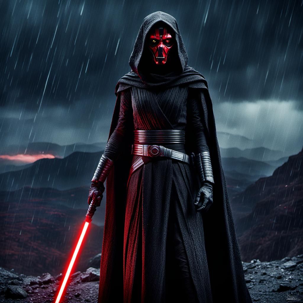 Sith Barriss Offee on a Mountain Planet