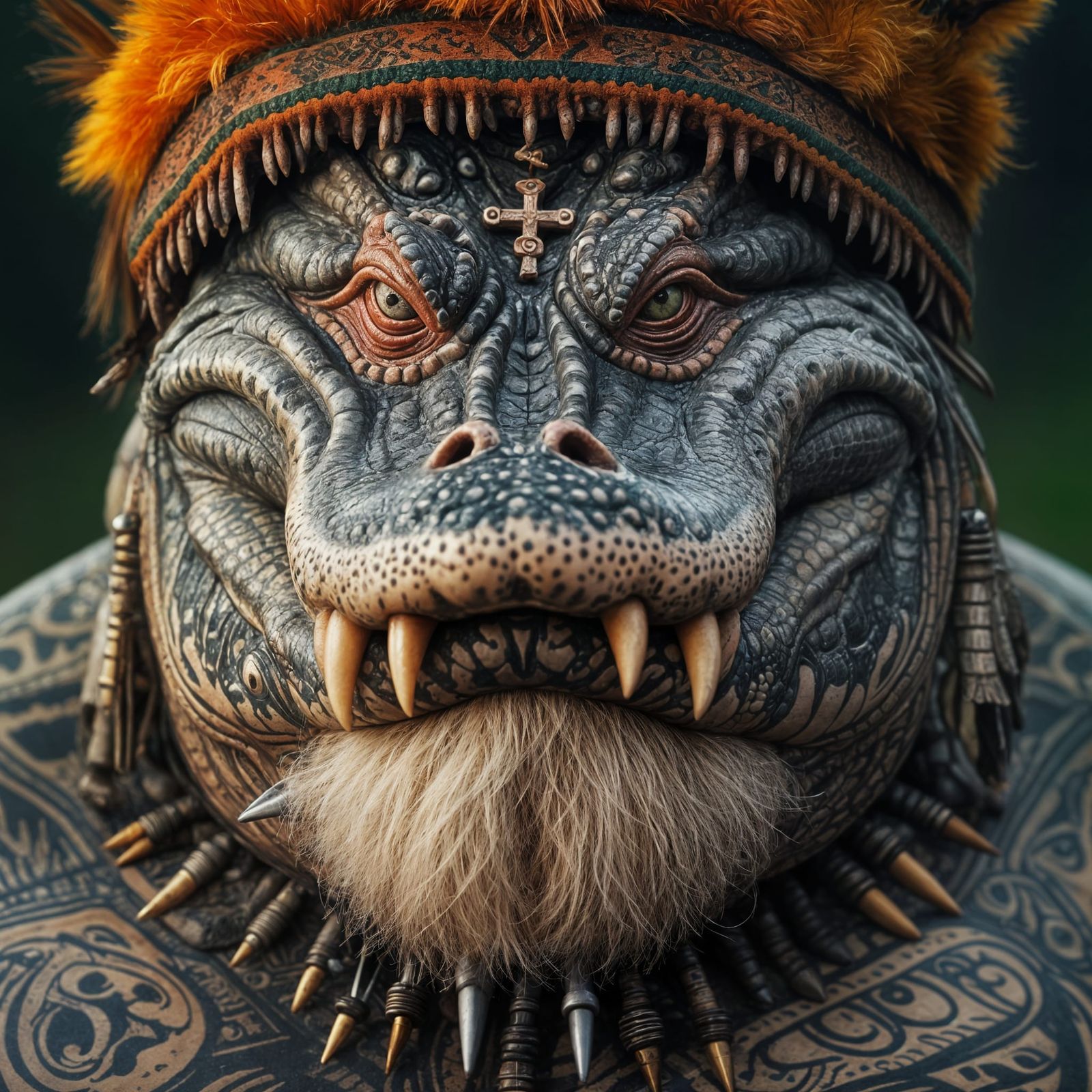 Mythic Legions Alligator-Tattooist: Tribal Gator-Shaman