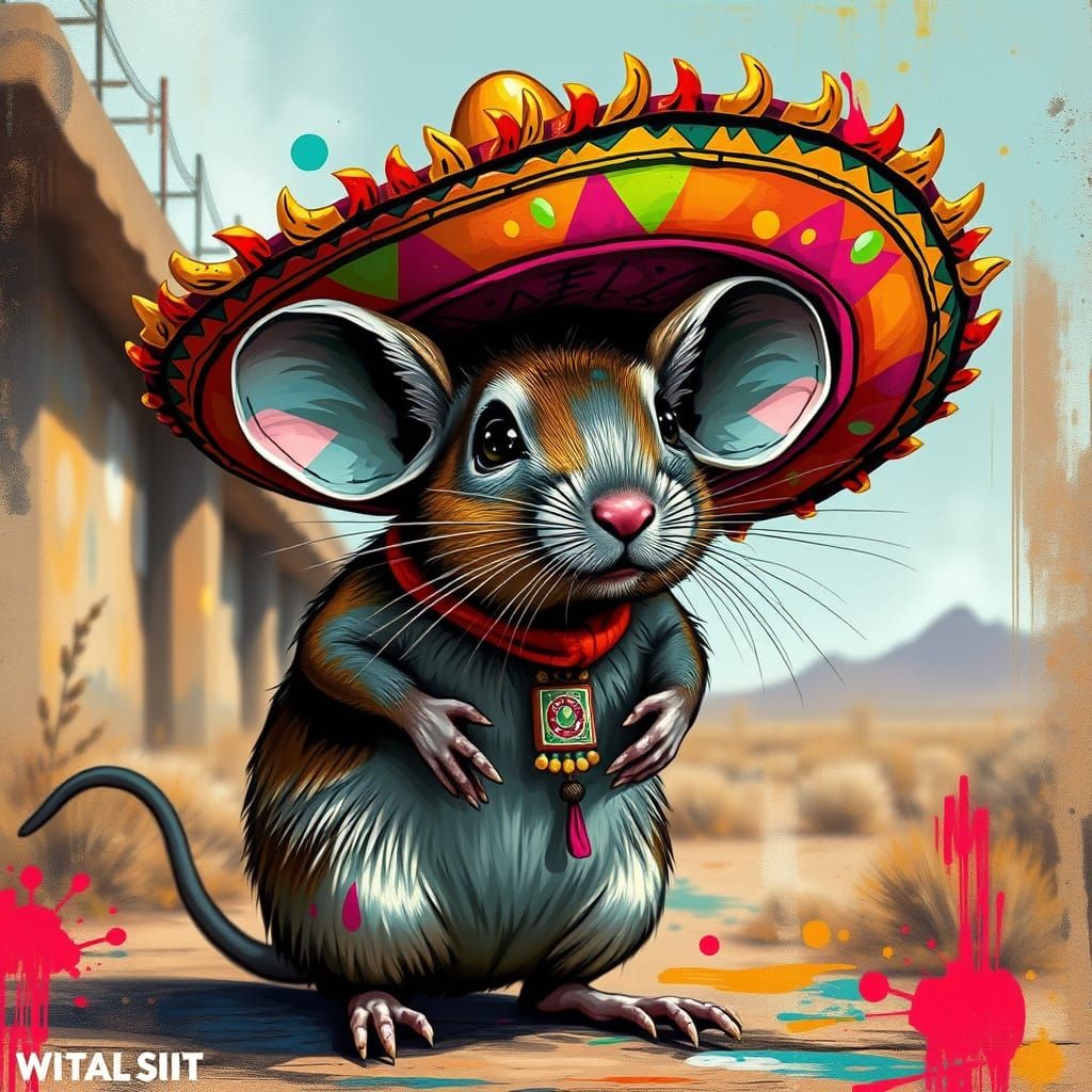 Mouse in Sombrero: Graffiti Art Meets the Wild West