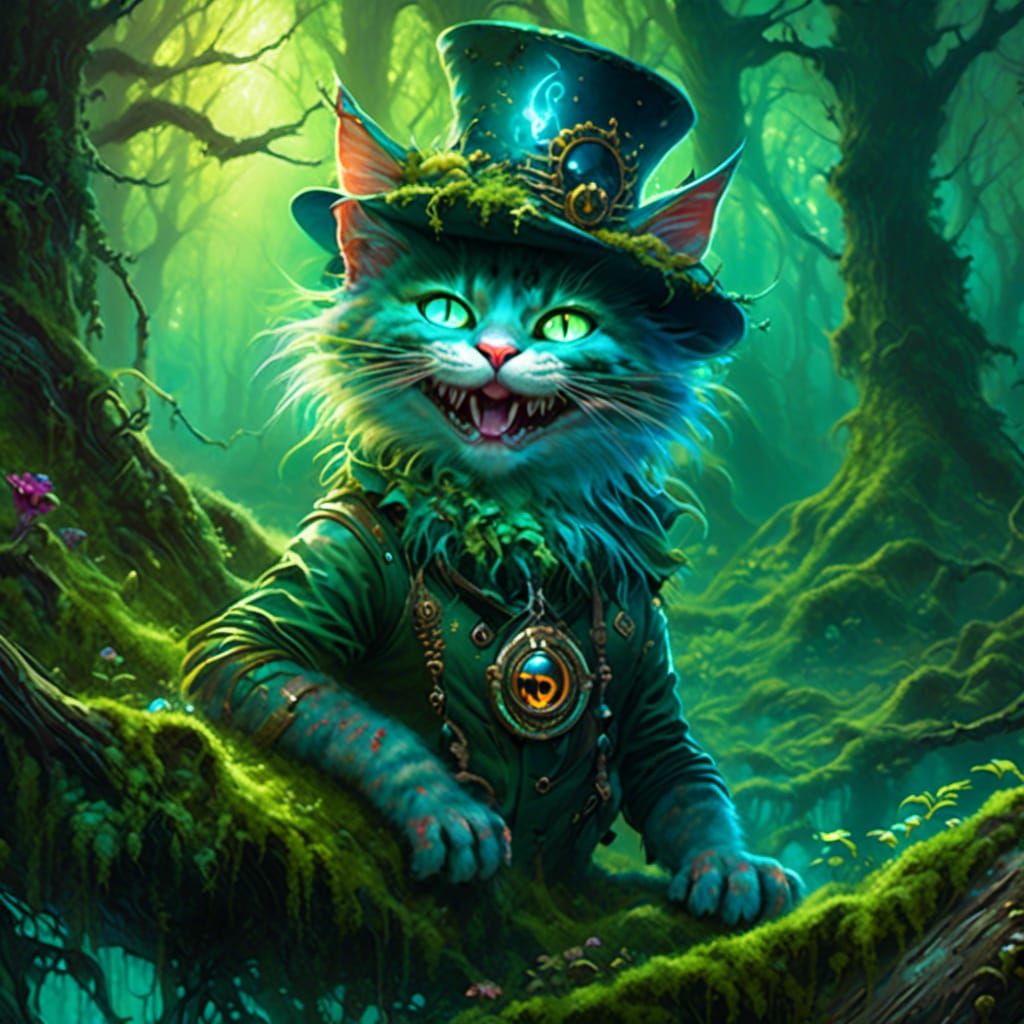 Bioluminescent Undead in Fantasy Art Style