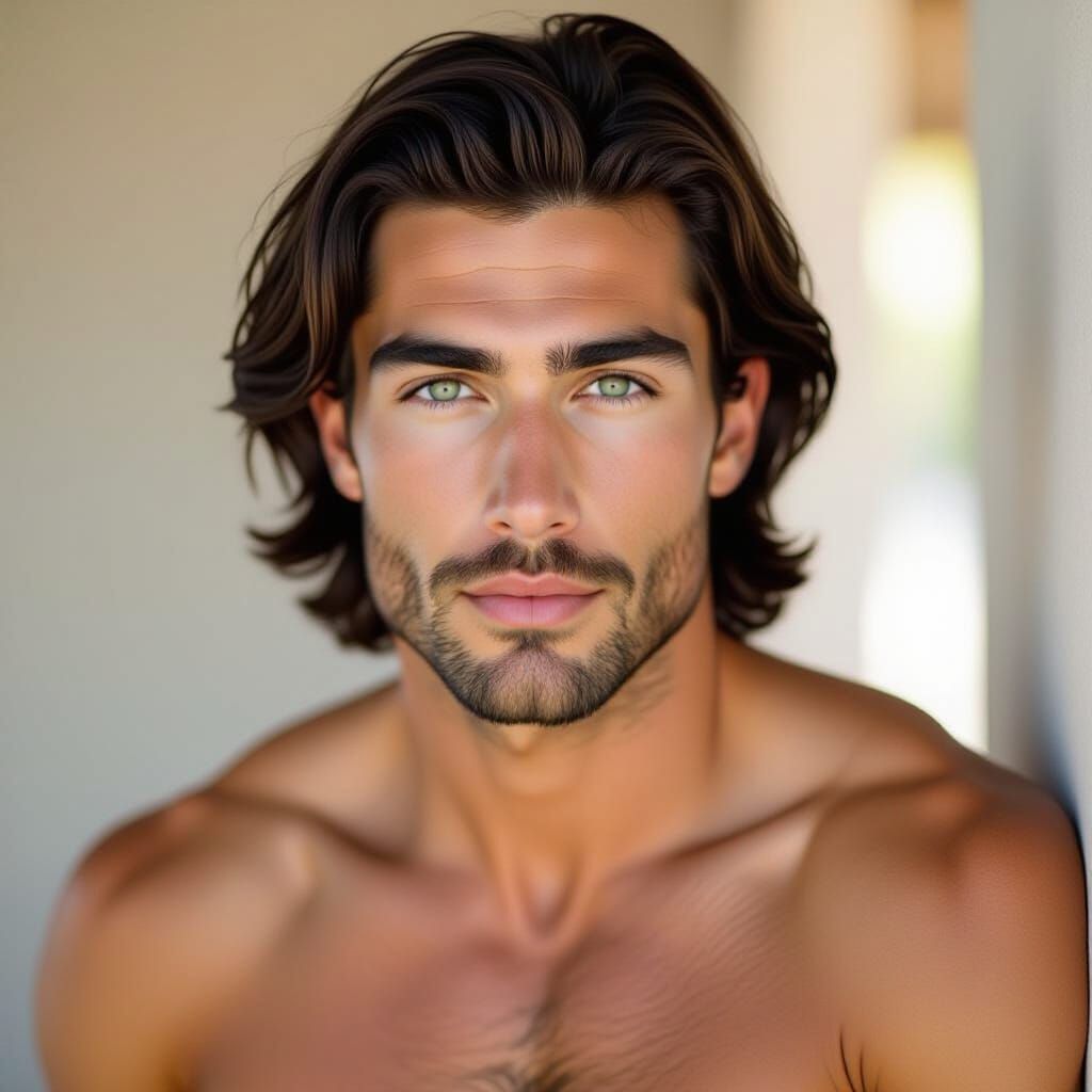 Hyper-Realistic Portrait of a Handsome Man