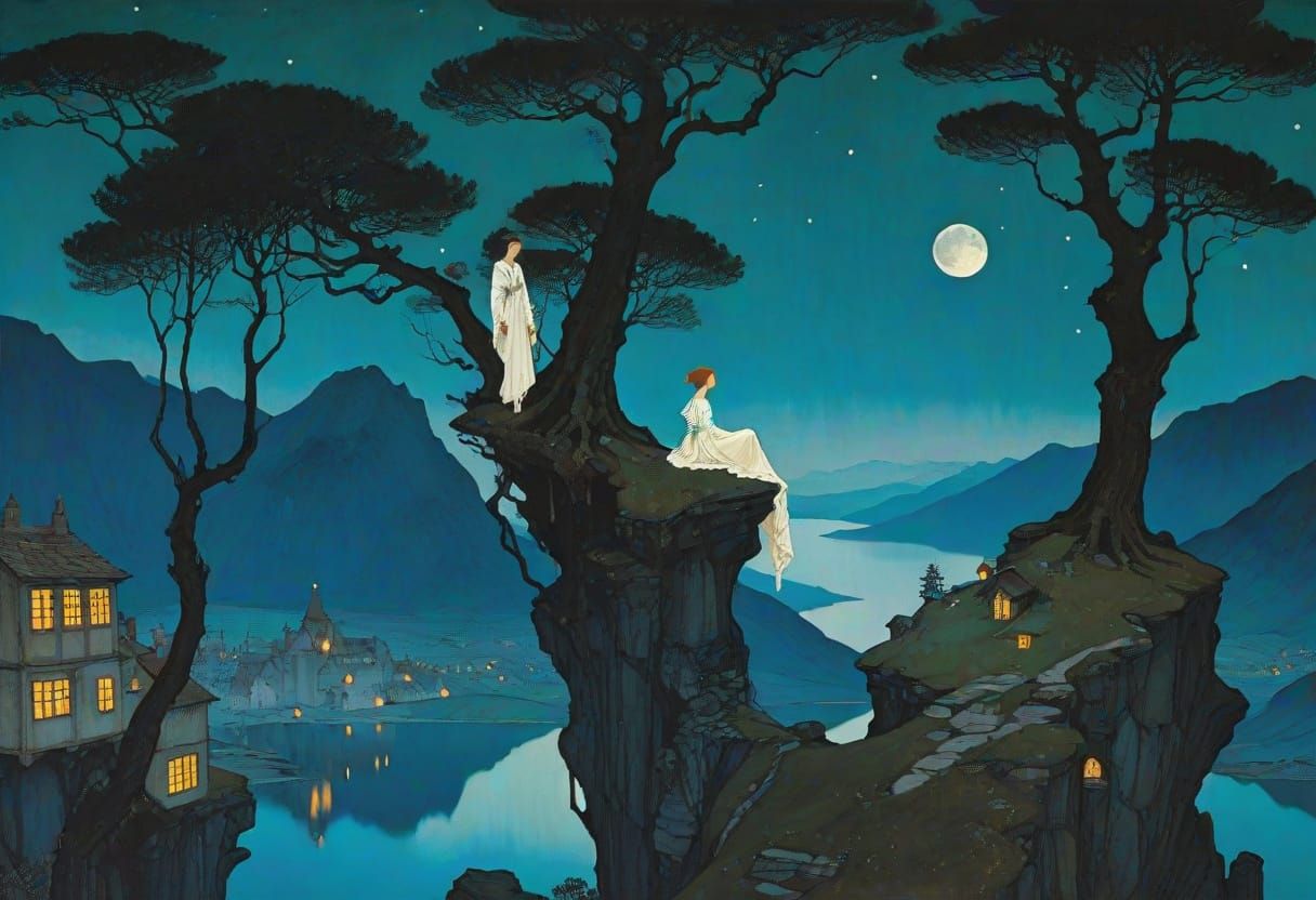 Whimsical Fairytale Scene in a Dreamlike Atmosphere