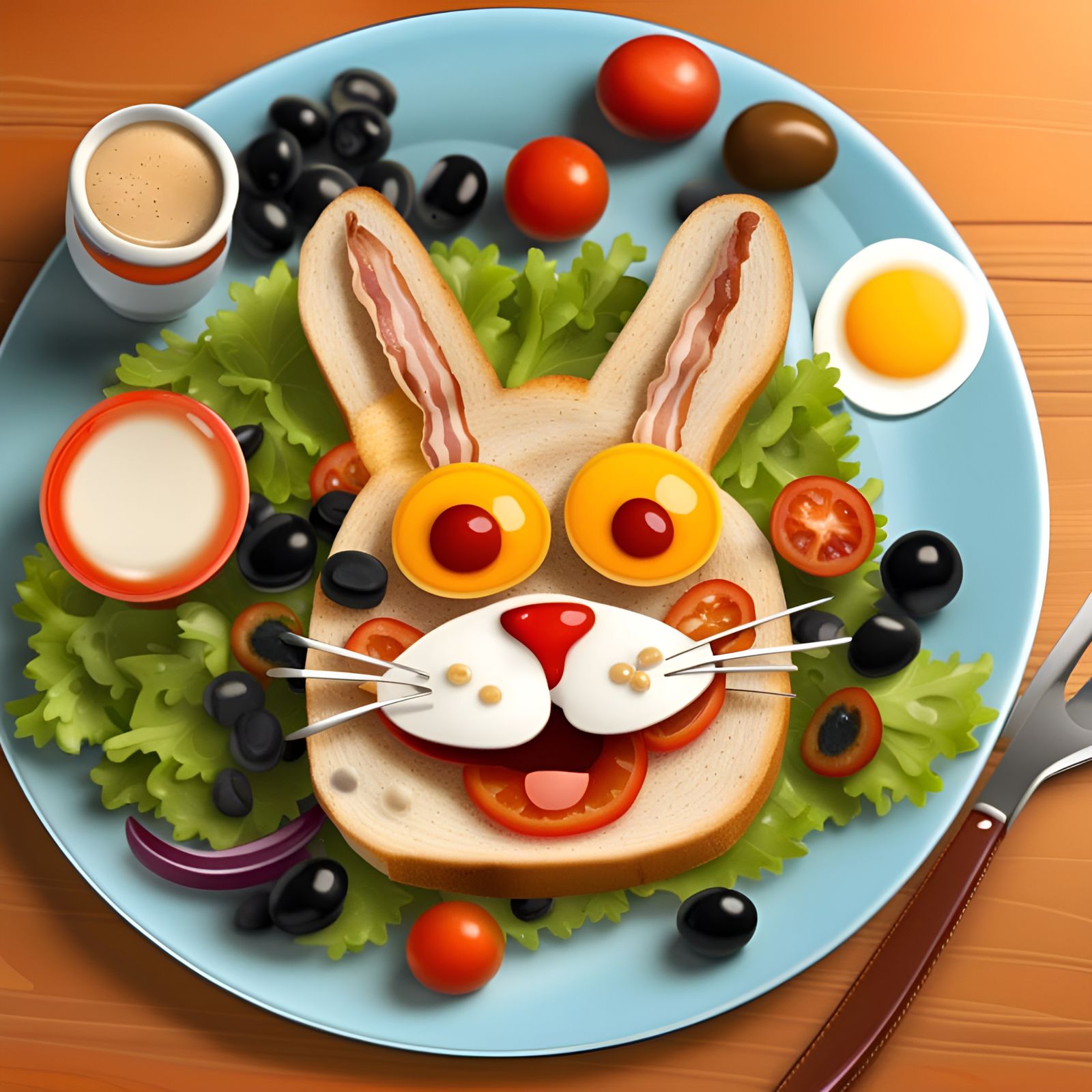 Funny Bunny Sandwich