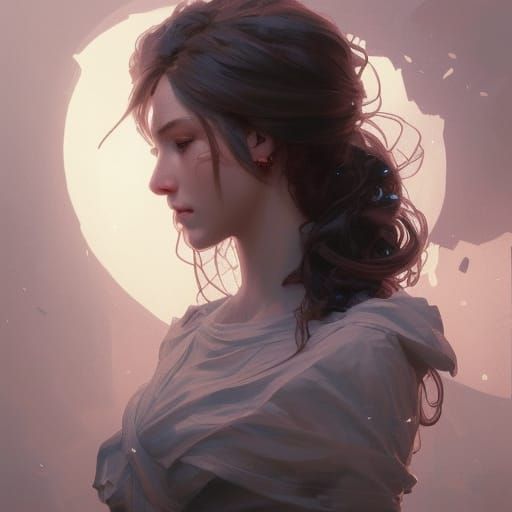 Hyperdetailed Rose Portrait in Volumetric Lighting