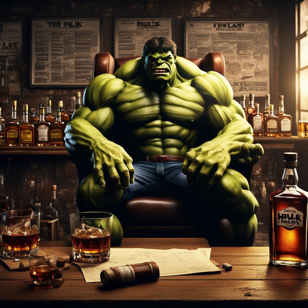 The Last Days of Hulk: Dark Fantasy 3D Rendering