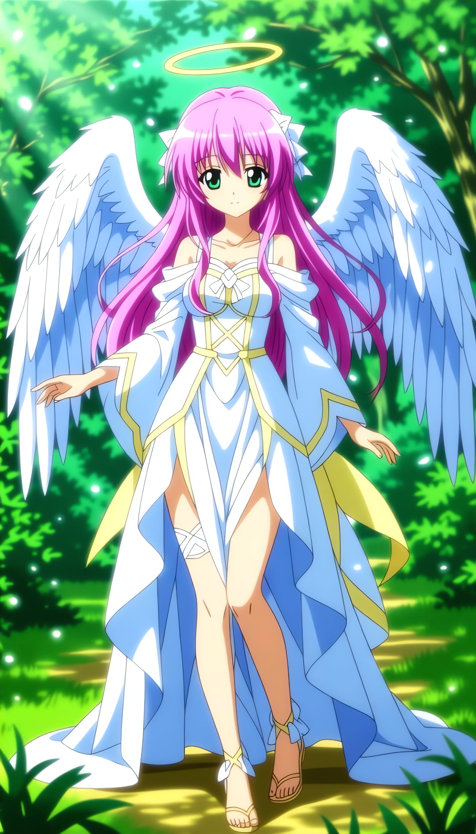 Pink-Haired Anime Angel Girl