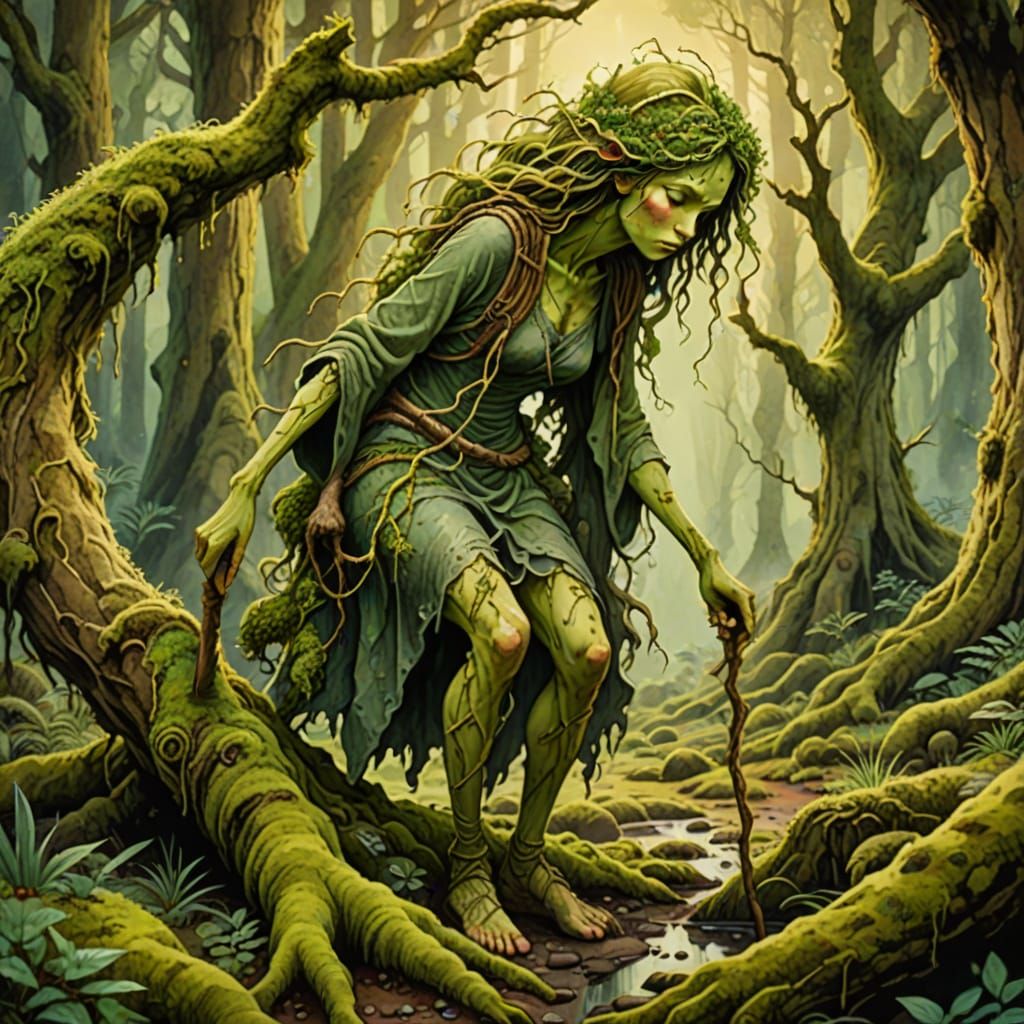 The Moss Crone of old Bavaria