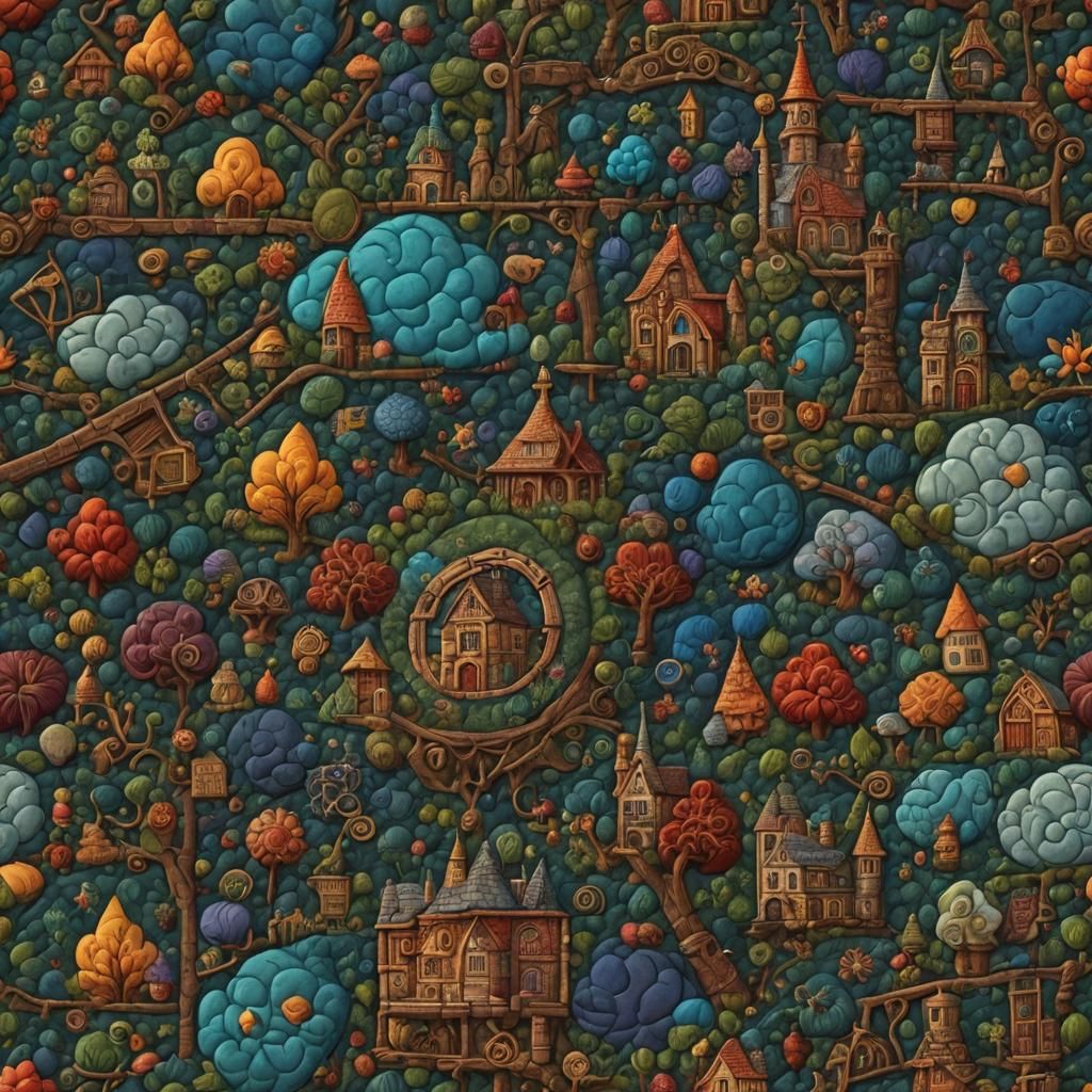 Detailed Cozy Quilt in Fantasy Concept Art