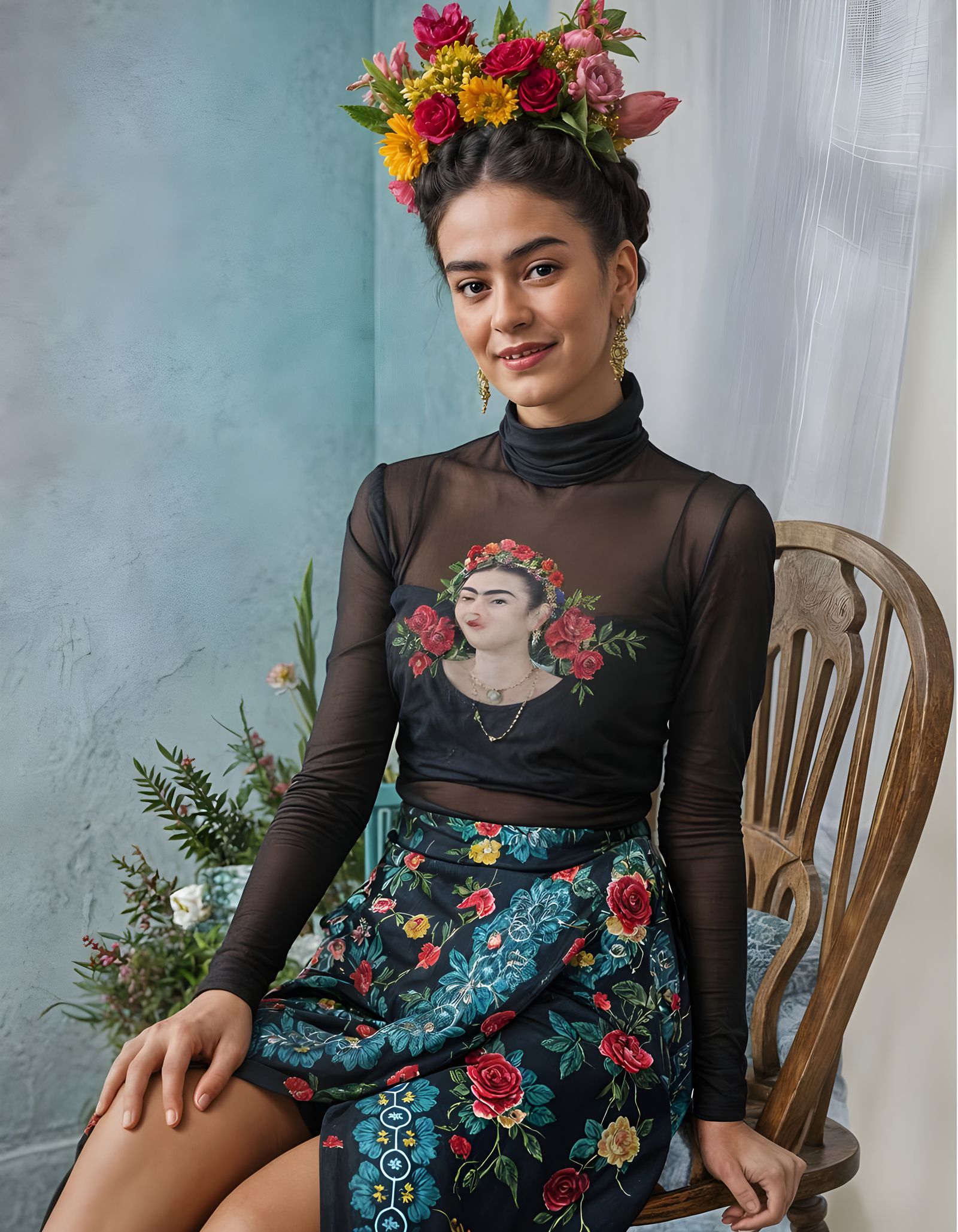 Laughing Woman Portrait in Natural Lighting