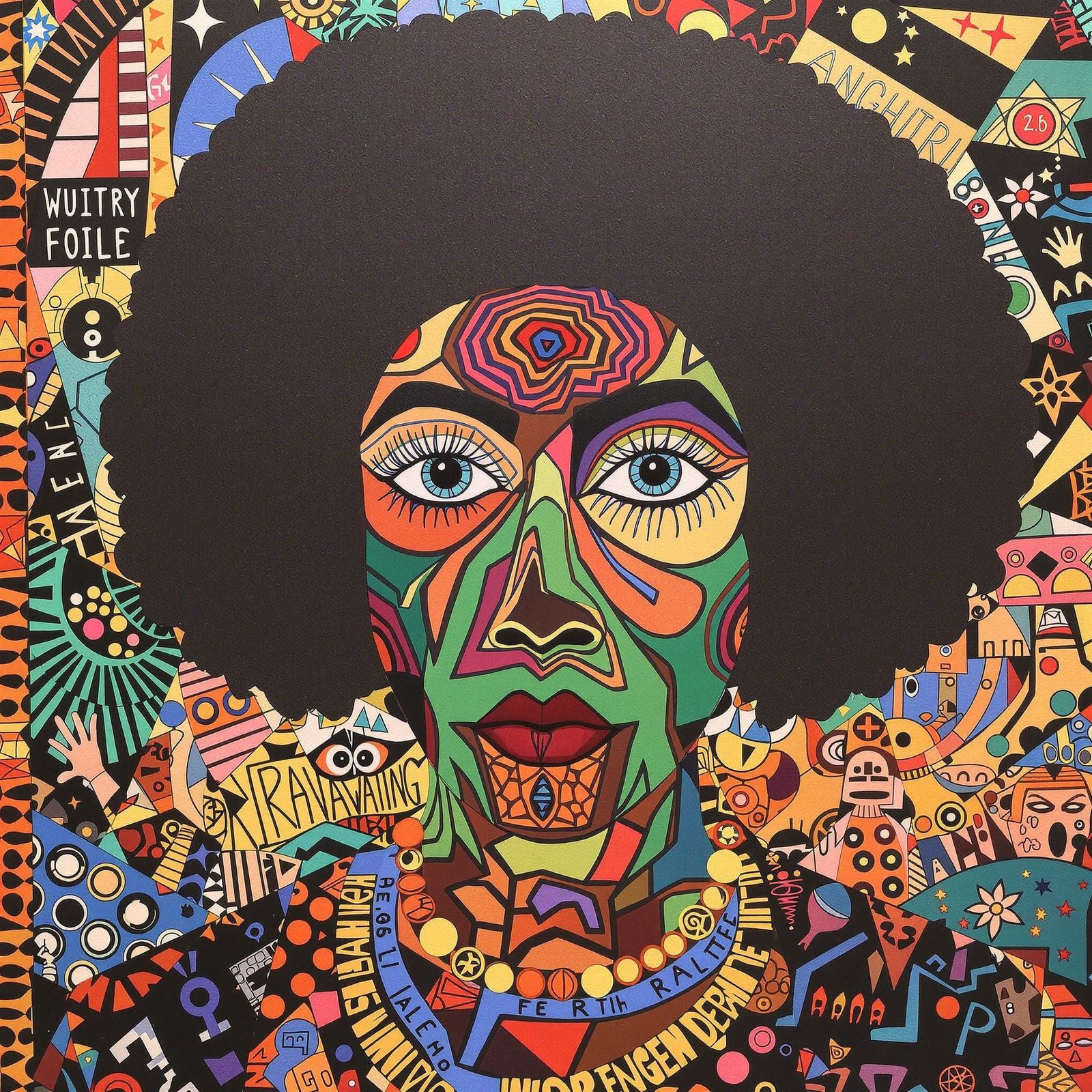 Otherworldly Hybrid Entity Portrait in Multimedia Style