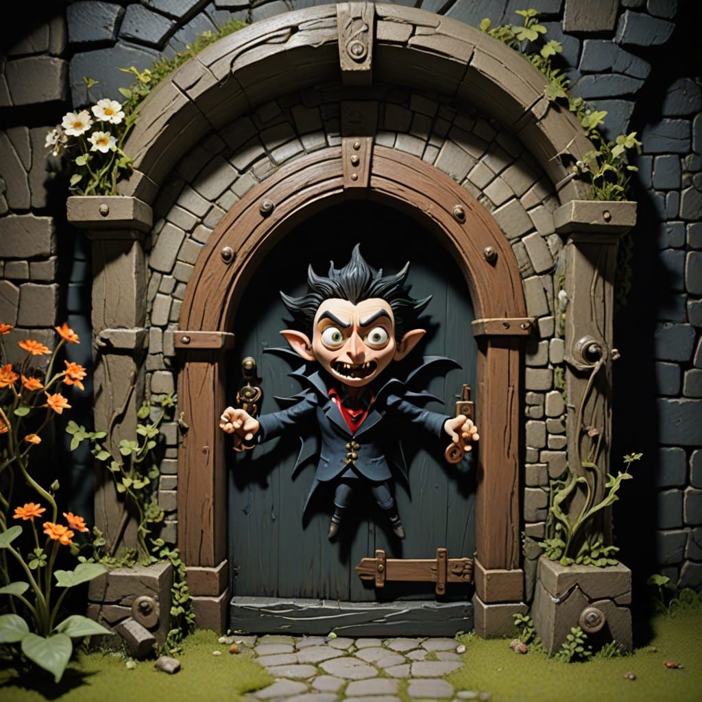 Hi-End Vampire Portal Inspired by Soutine and Aardman