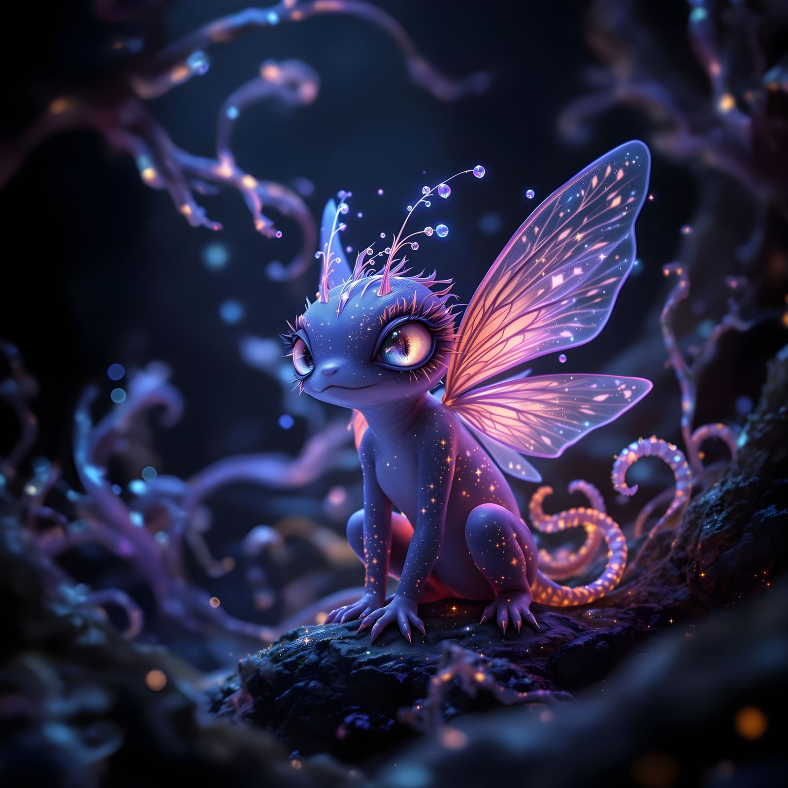 Mystical Kappa Pixie in Dreamlike Realms