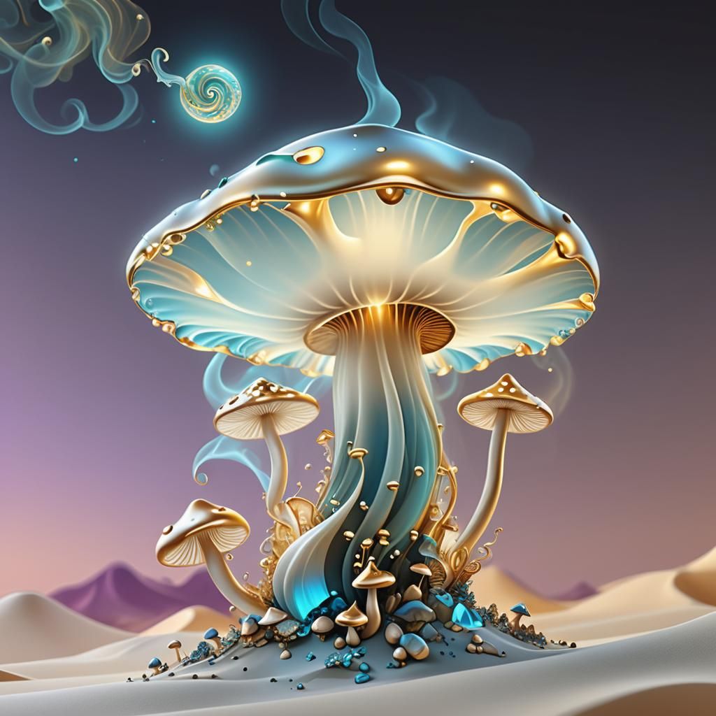 Sultan Apatite Golden Pearl Cap Mushroom