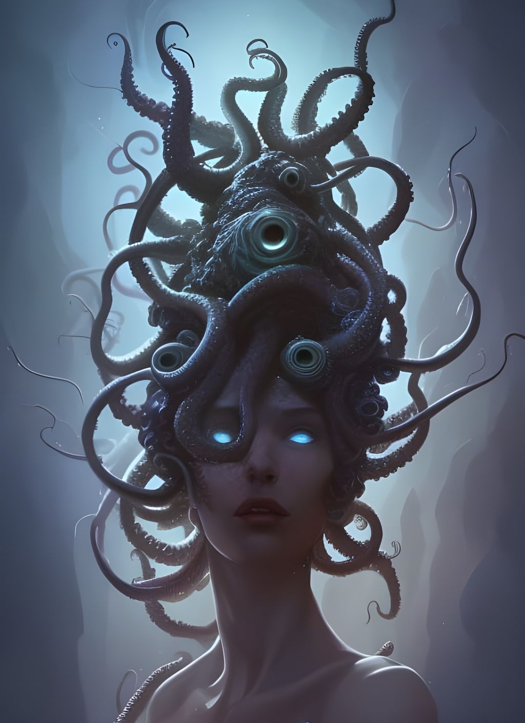 Shub-Niggurath Portrait in Detailed Digital Art Style