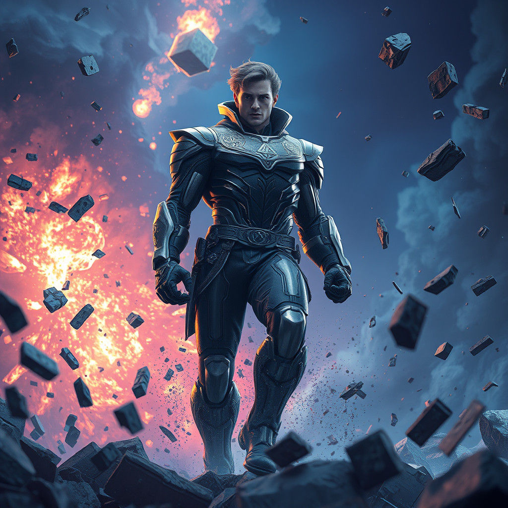 Hero Prevents Disaster in Dramatic Digital Painting