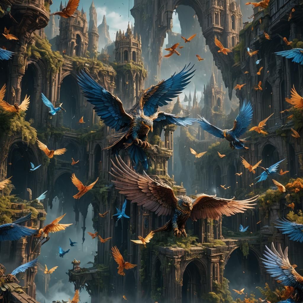 Fantastical Matte Painting: Sad Wings Of Destiny
