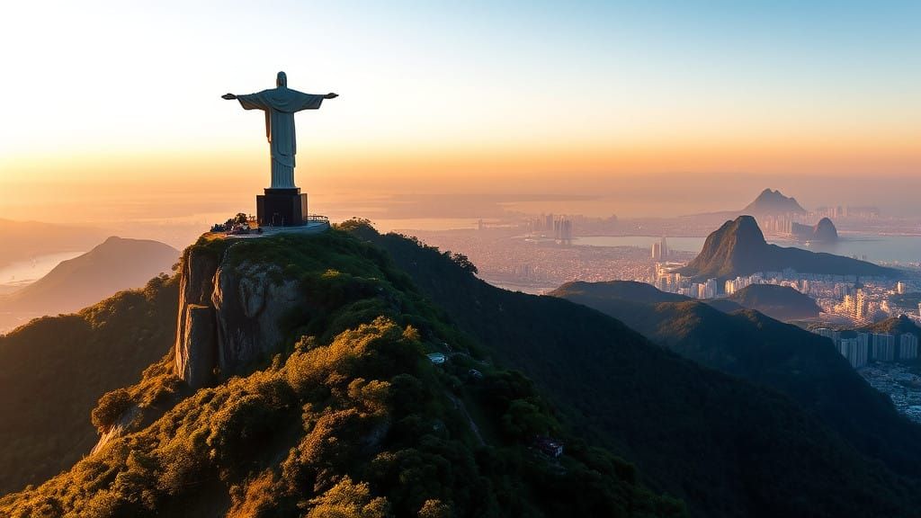 Christ the Redeemer Statue Overlooks Vibrant Rio de Janeiro