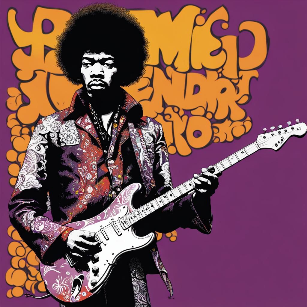 AI Rendition of Jimi Hendrix