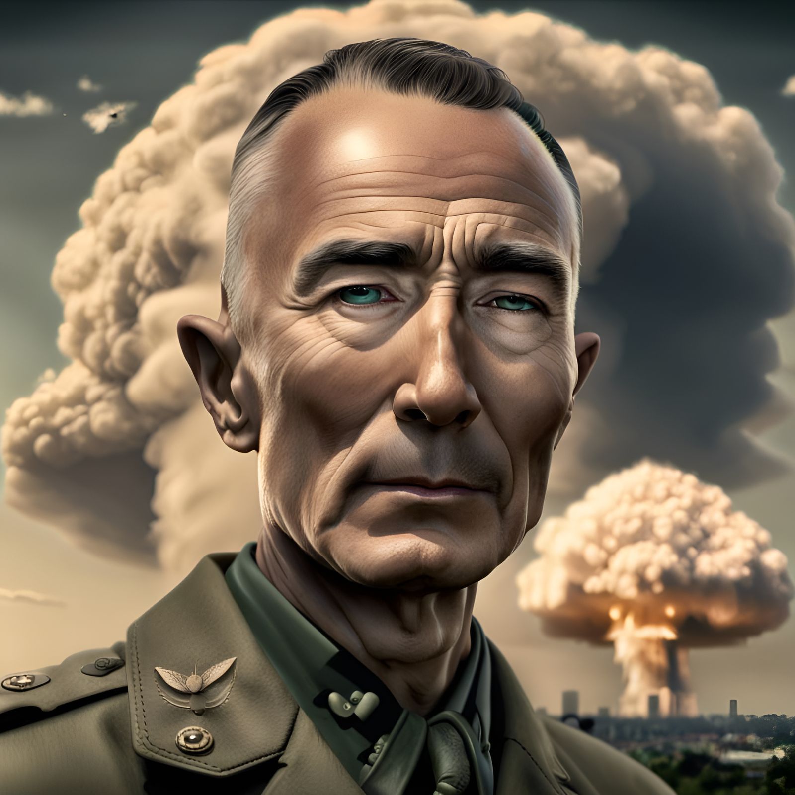 Epic Portrait with Hiroshima Cloud in 4K