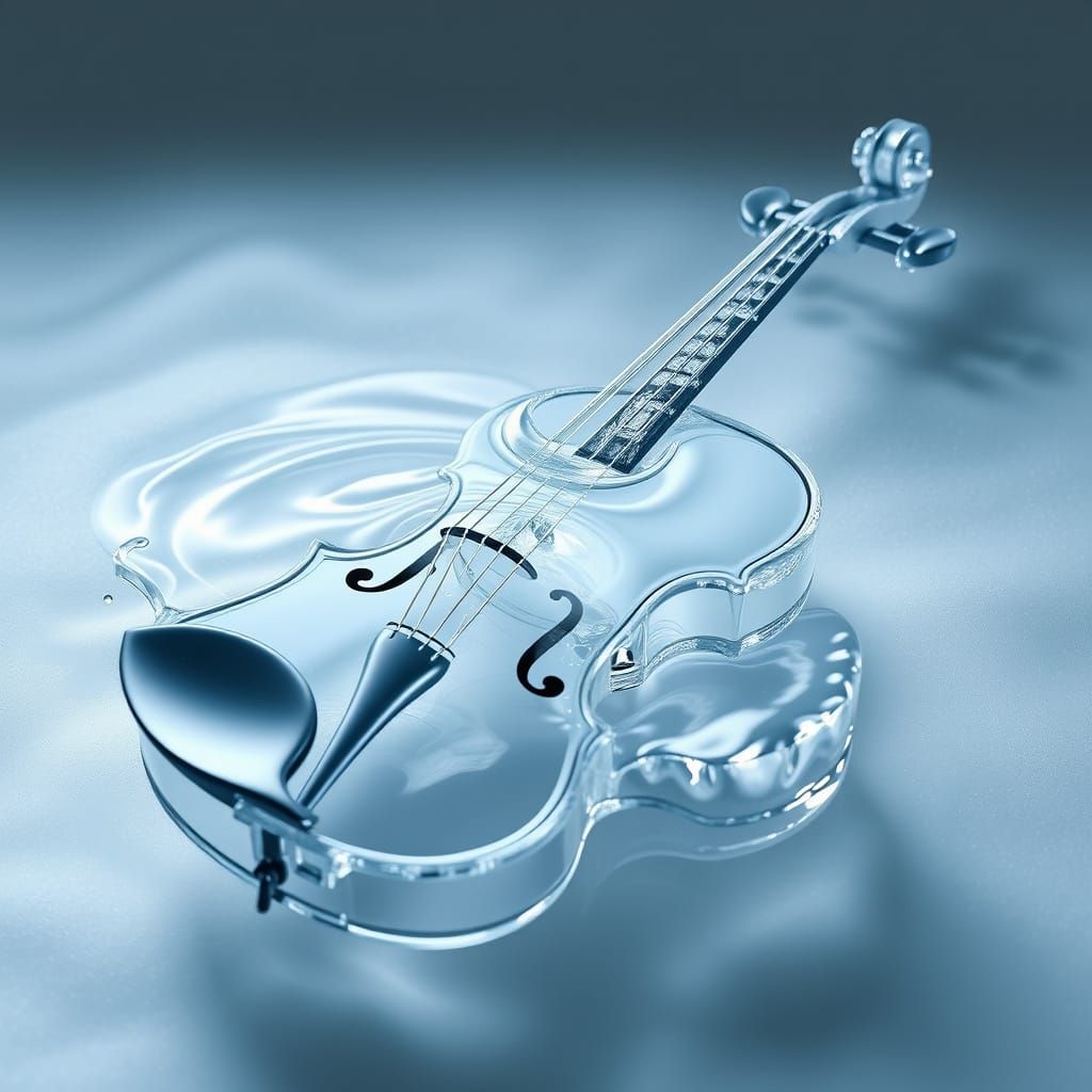 Ethereal Water Violin Art