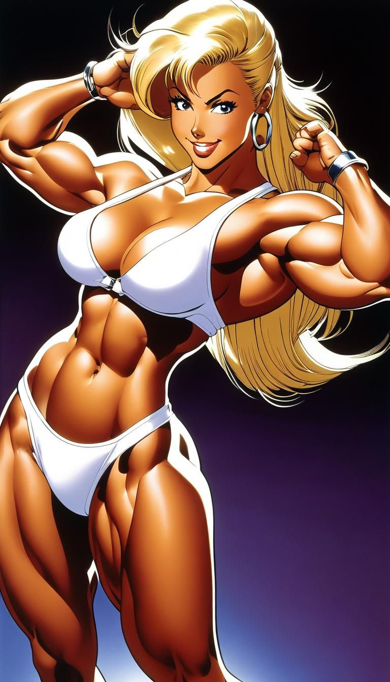 Beautiful female bodybuilder <lora:Courtney Shifter :1.0> as...