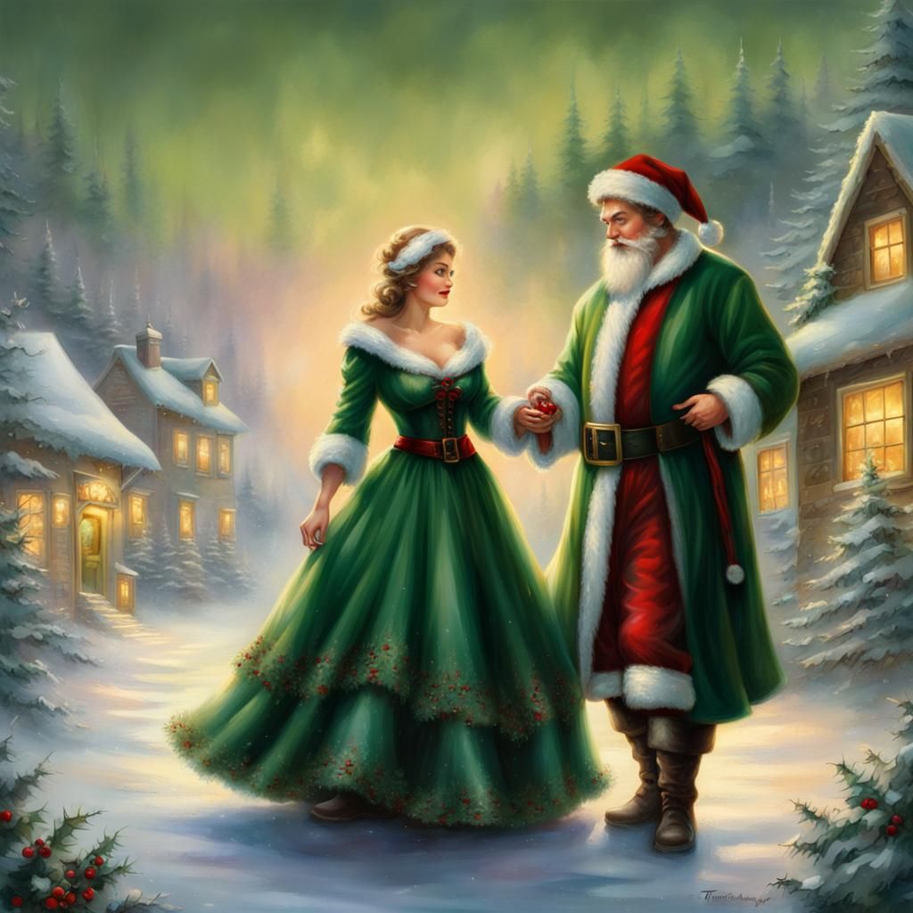 Young Mrs. Claus and Santa: Ethereal Fantasy
